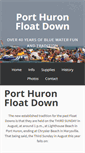 Mobile Screenshot of porthuronfloatdown.com